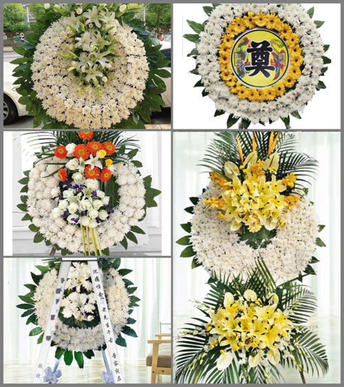 山东青岛平度市南村镇小庞家庄村花圈速递